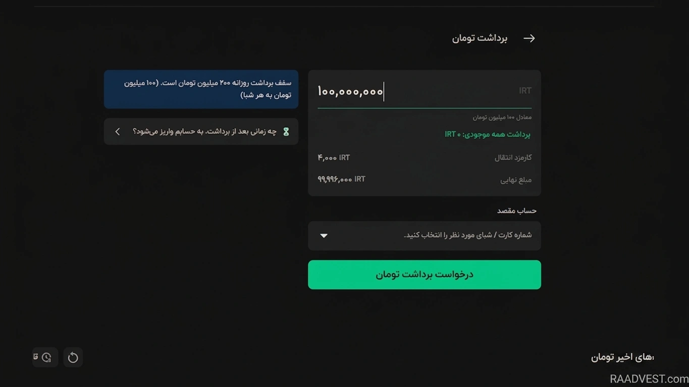 بیت پین — گام 3:  برداشت ریالی از بیت پین