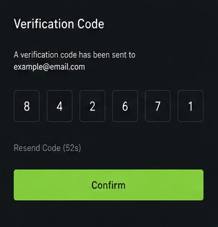 اوربیت  — گام 4: تأیید ایمیل یا شماره موبایل