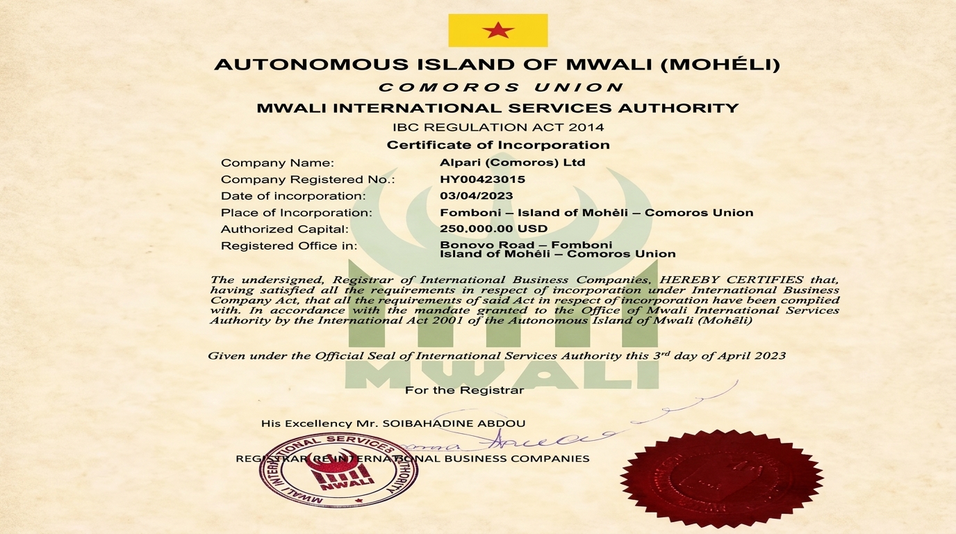 Alpari Comoros Ltd